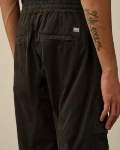 Trousers<C.P. Company Microreps Regular Cargo Pants Black Sand