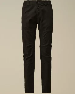 Trousers<C.P. Company Moleskin Stretch Ergonomic Pants Black