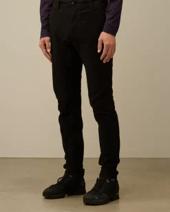 Trousers<C.P. Company Moleskin Stretch Ergonomic Pants Black