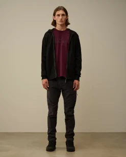 Trousers<C.P. Company Moleskin Stretch Regular Cargo Pants Black Sand