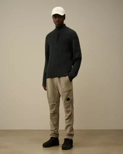 Trousers<C.P. Company Moleskin Stretch Regular Cargo Pants Vintage Khaki – Beige