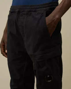 Trousers<C.P. Company Moleskin Stretch Regular Cargo Pants Total Eclipse – Blue