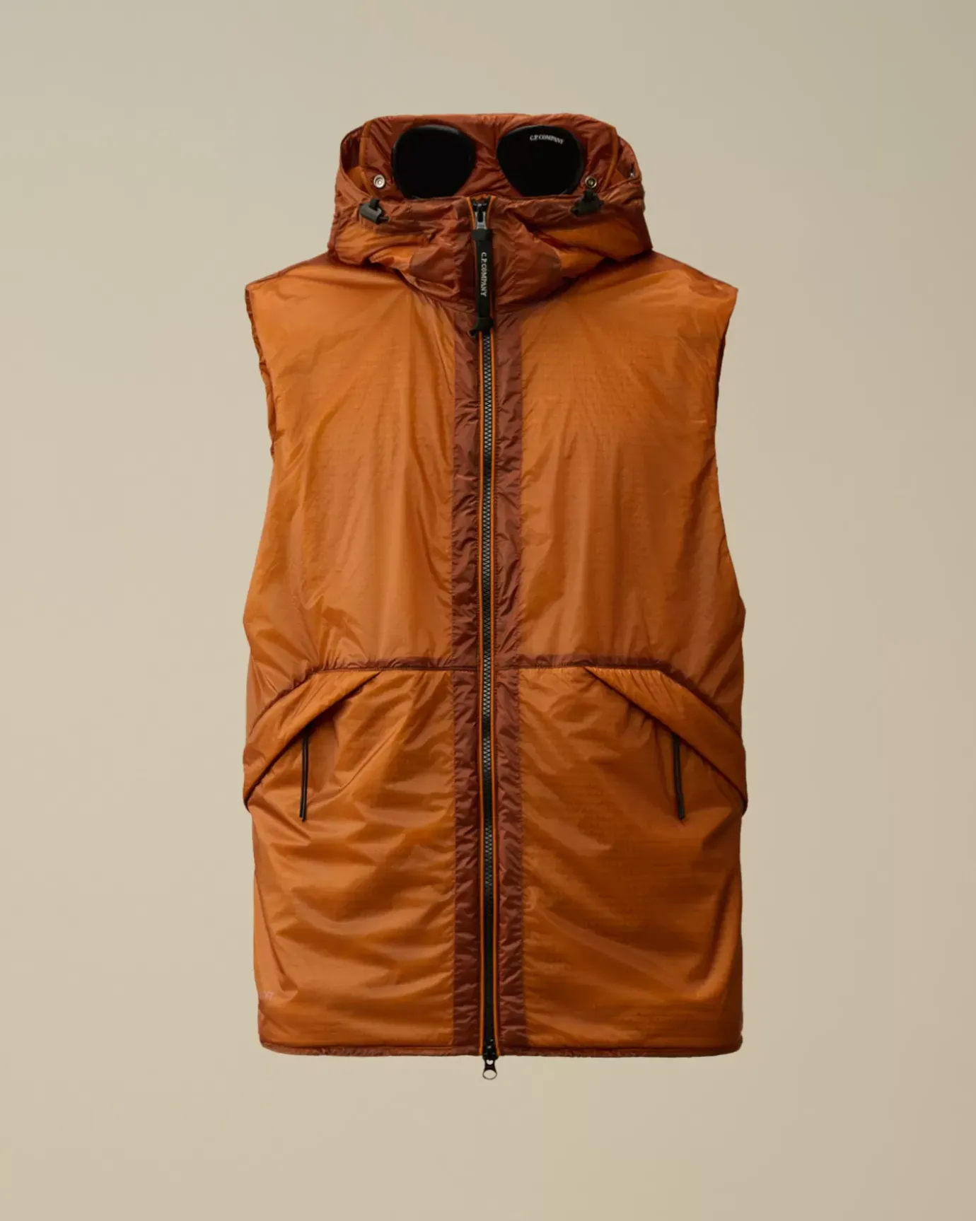 Jacket & Coats<C.P. Company Nada Shell Goggle Vest Bombay Brown