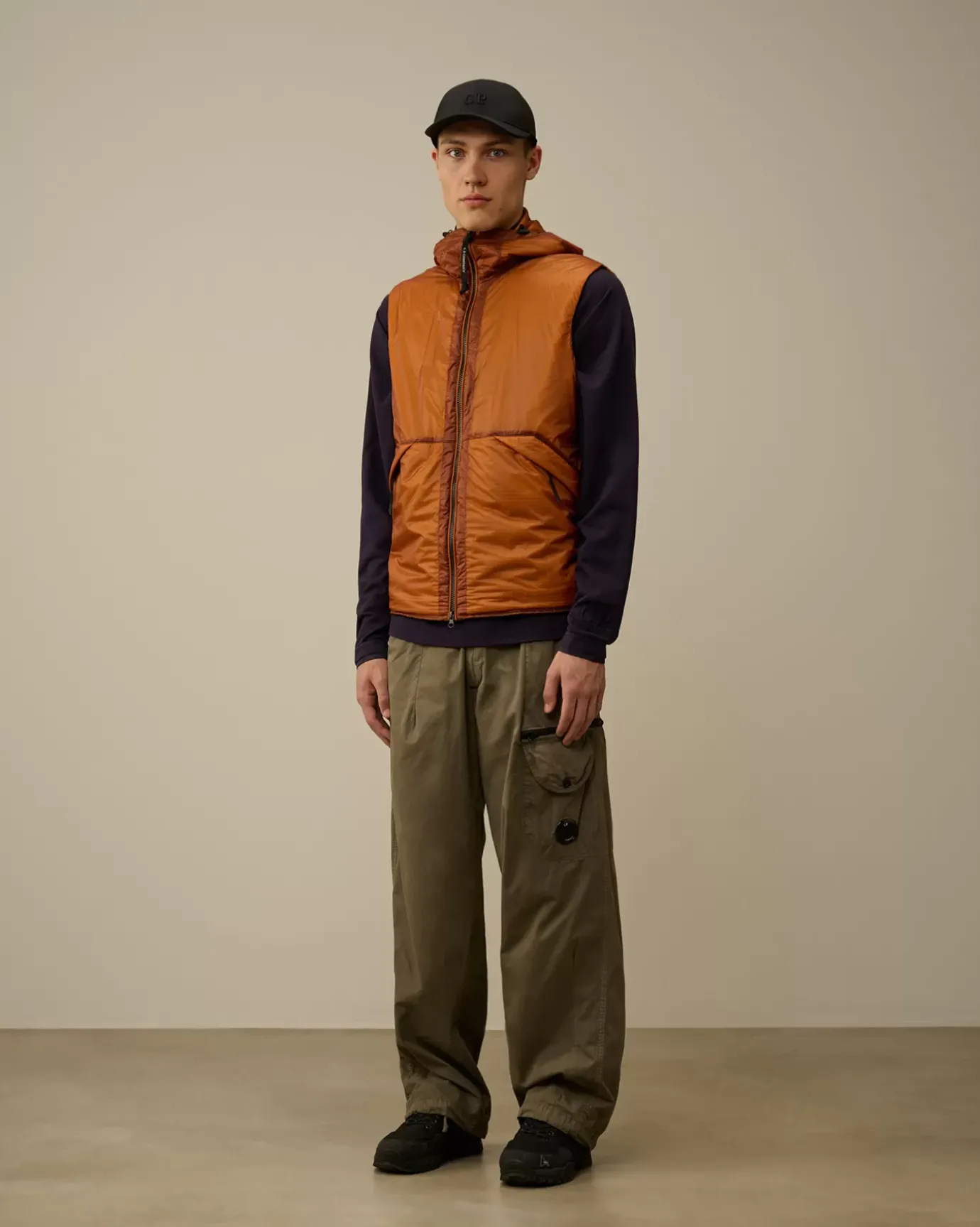 Jacket & Coats<C.P. Company Nada Shell Goggle Vest Bombay Brown