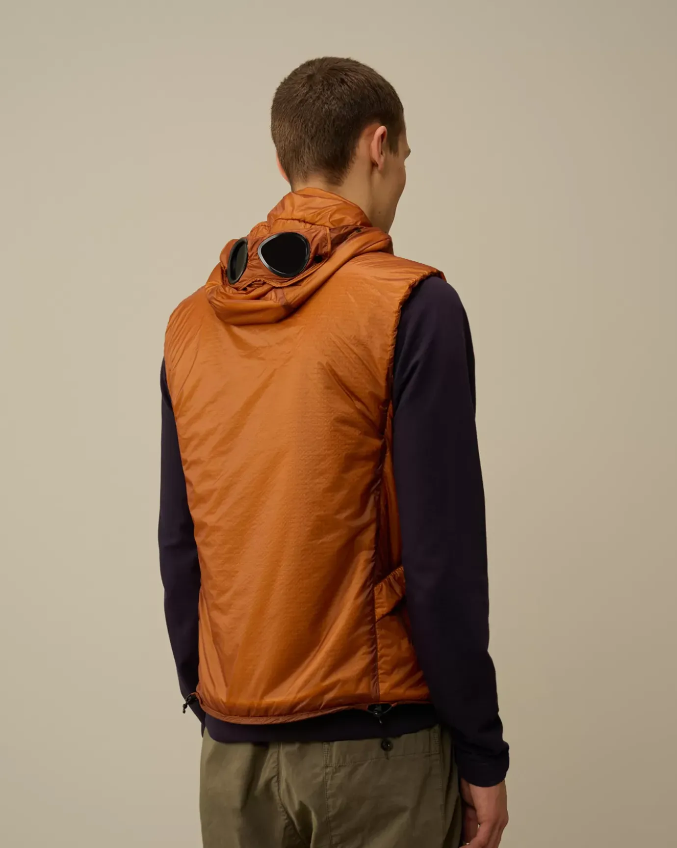 Jacket & Coats<C.P. Company Nada Shell Goggle Vest Bombay Brown