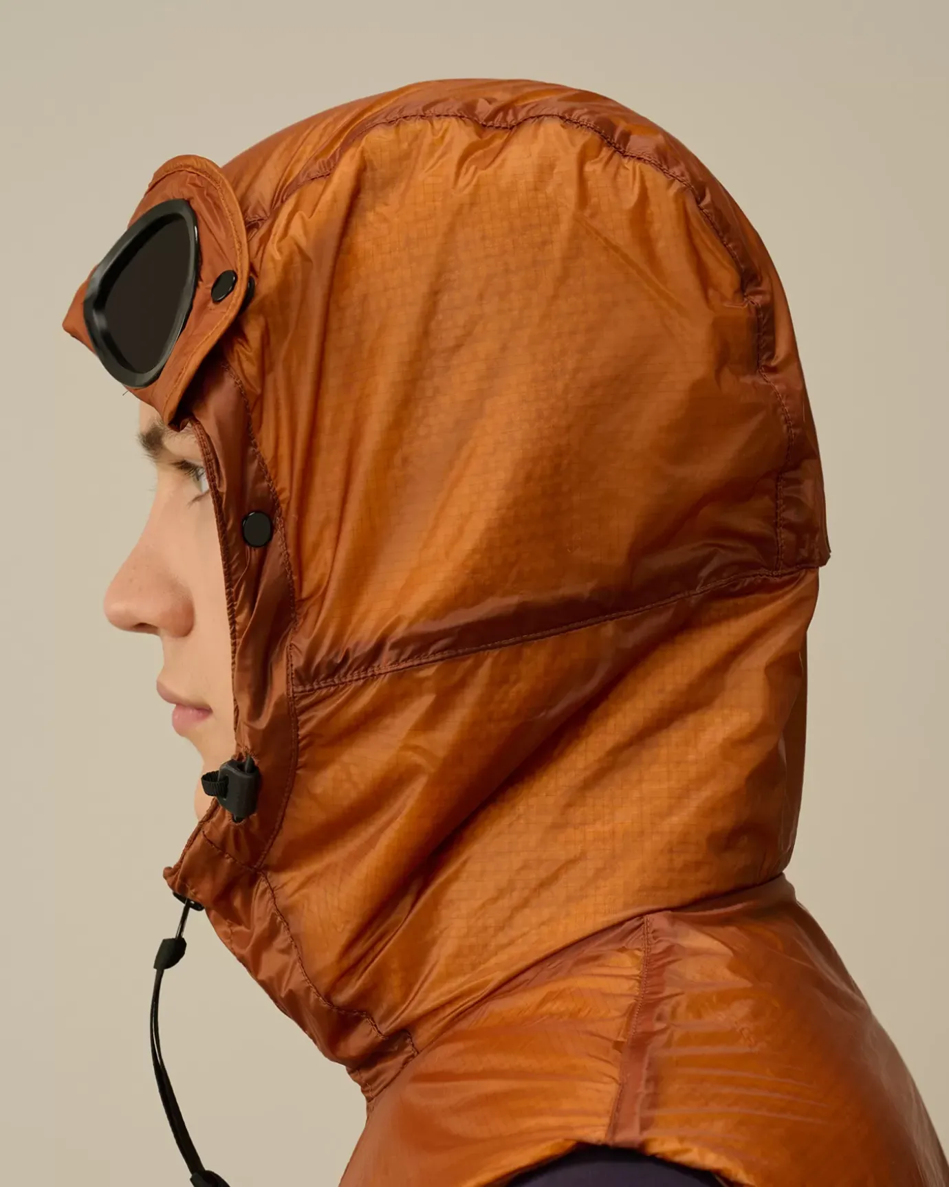Jacket & Coats<C.P. Company Nada Shell Goggle Vest Bombay Brown