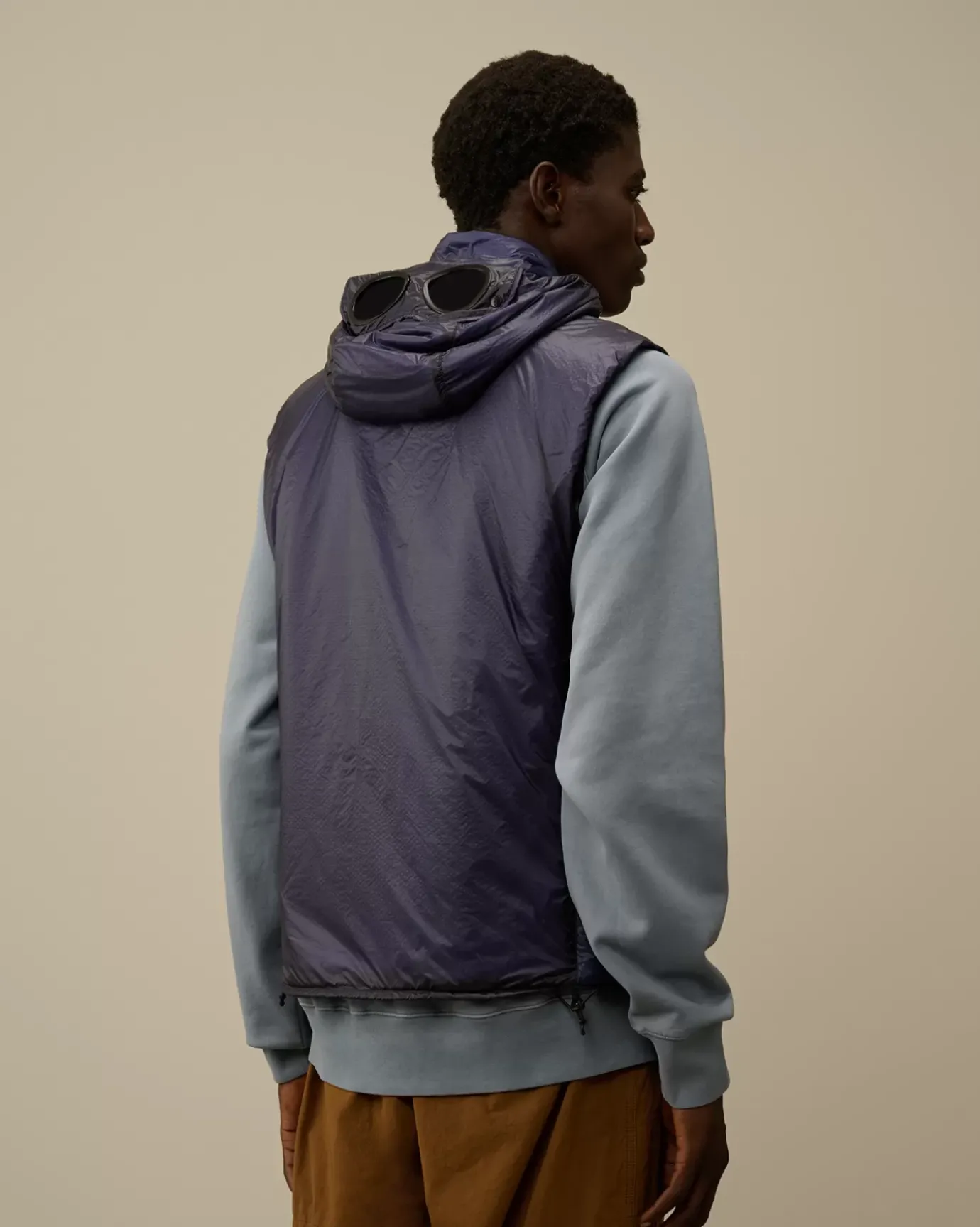 Jacket & Coats<C.P. Company Nada Shell Goggle Vest Estate Blue
