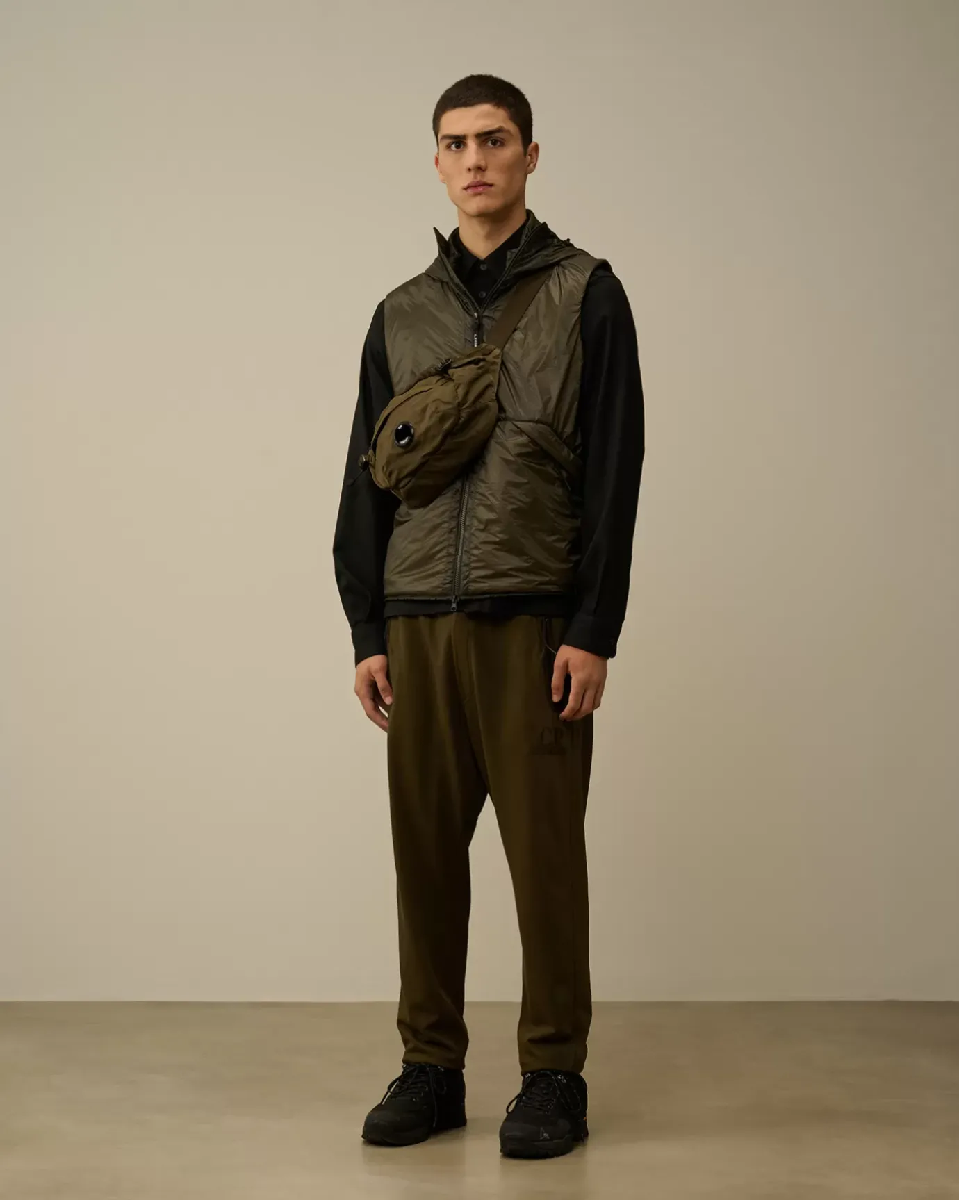 Jacket & Coats<C.P. Company Nada Shell Goggle Vest Grape Leaf – Green