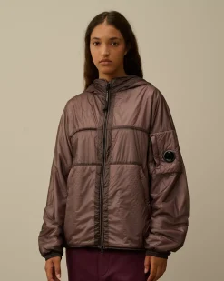 Jacket & Coats<C.P. Company Nada Shell Hooded Jacket Purple Dove