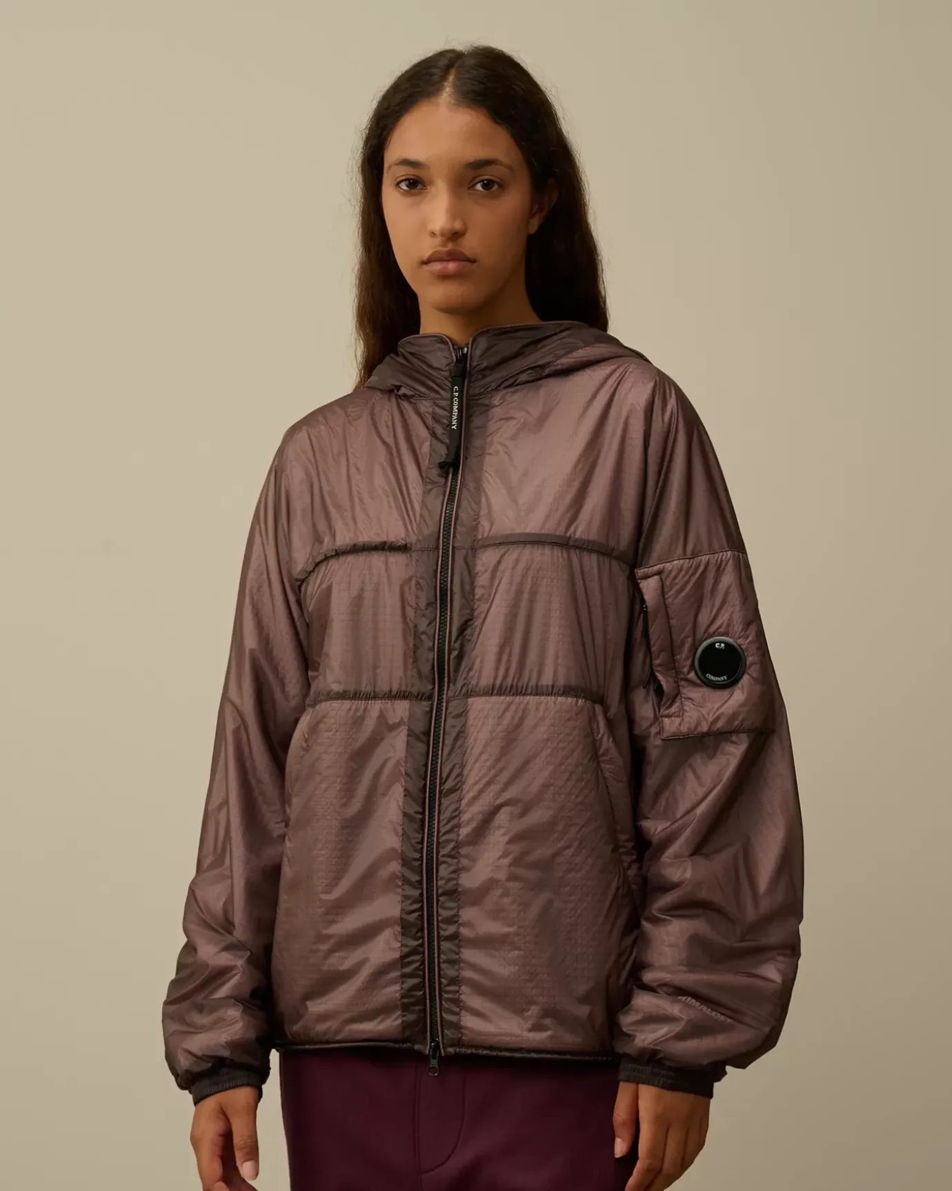Jacket & Coats<C.P. Company Nada Shell Hooded Jacket Purple Dove