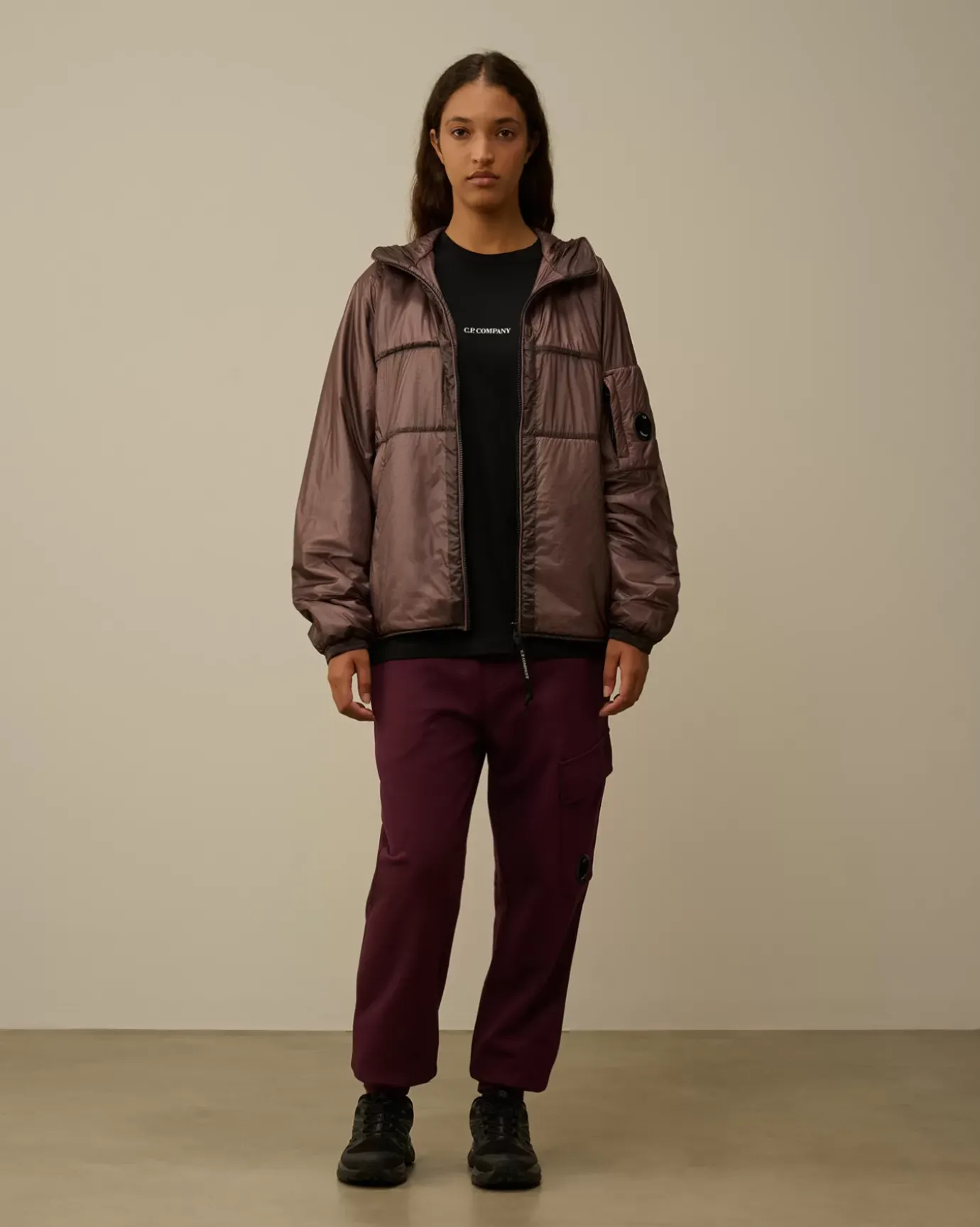 Jacket & Coats<C.P. Company Nada Shell Hooded Jacket Purple Dove
