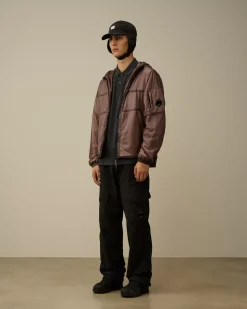 Jacket & Coats<C.P. Company Nada Shell Hooded Jacket Purple Dove