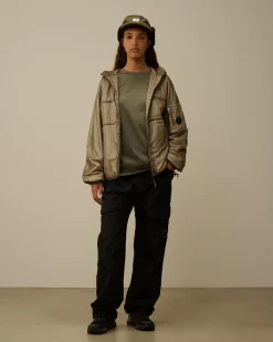 Jacket & Coats<C.P. Company Nada Shell Hooded Jacket Vintage Khaki – Beige