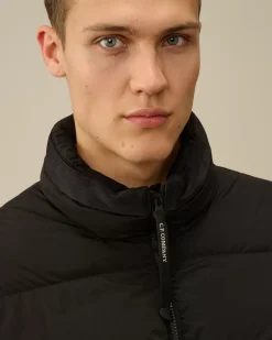 Jacket & Coats<C.P. Company Nycra-R Short Down Jacket Black
