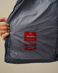 Jacket & Coats<C.P. Company Nycra-R Short Down Jacket Flint Stone – Blue