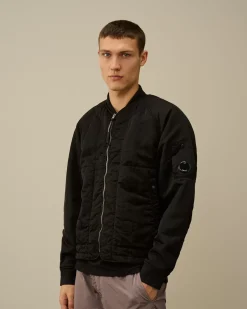 Jacket & Coats<C.P. Company Nylon B Lined Bomber Jacket Black