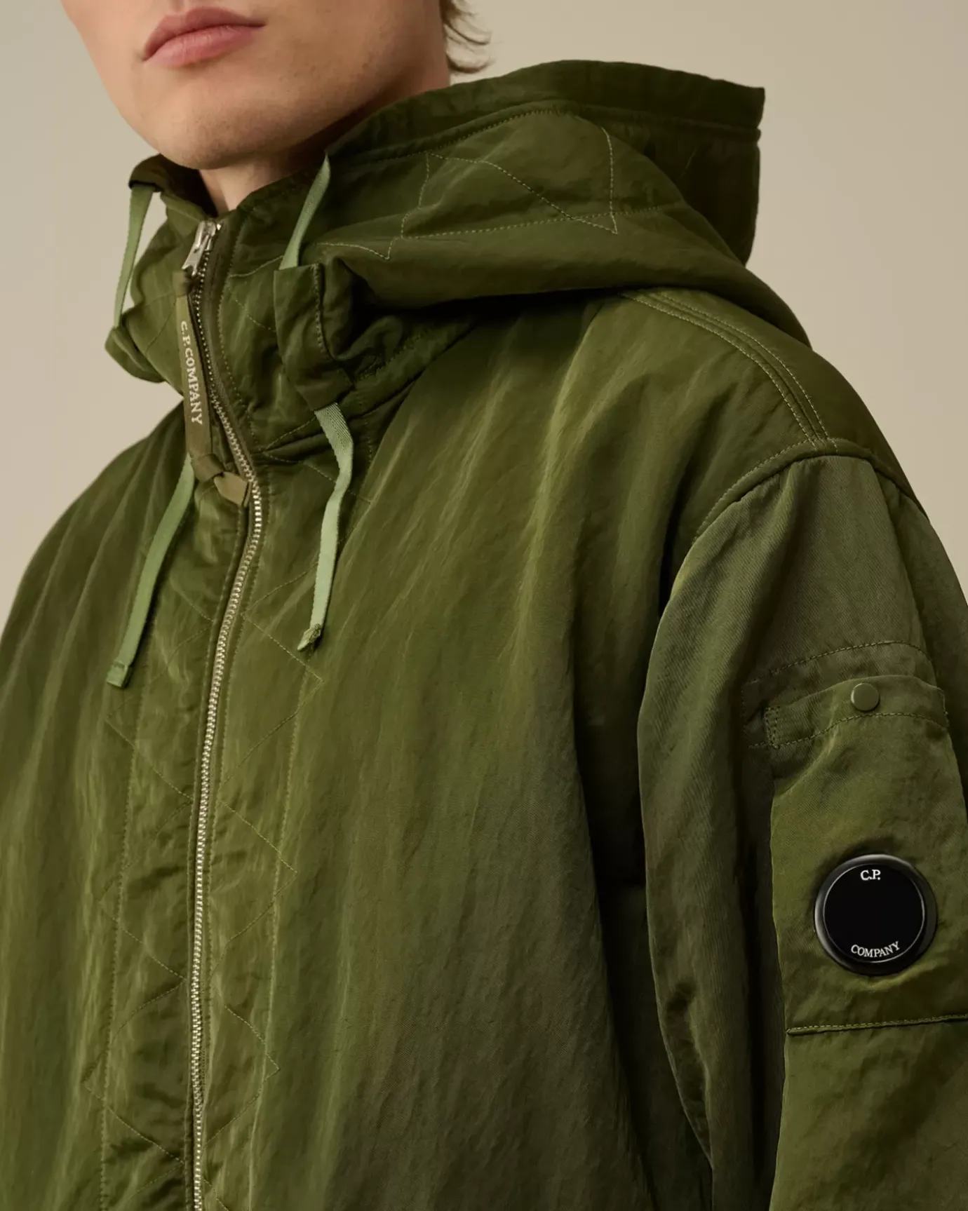 Jacket & Coats<C.P. Company Nylon B Lined Hooded Parka Cypress – Green