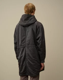 Jacket & Coats<C.P. Company Nylon B Lined Hooded Parka Black Sand