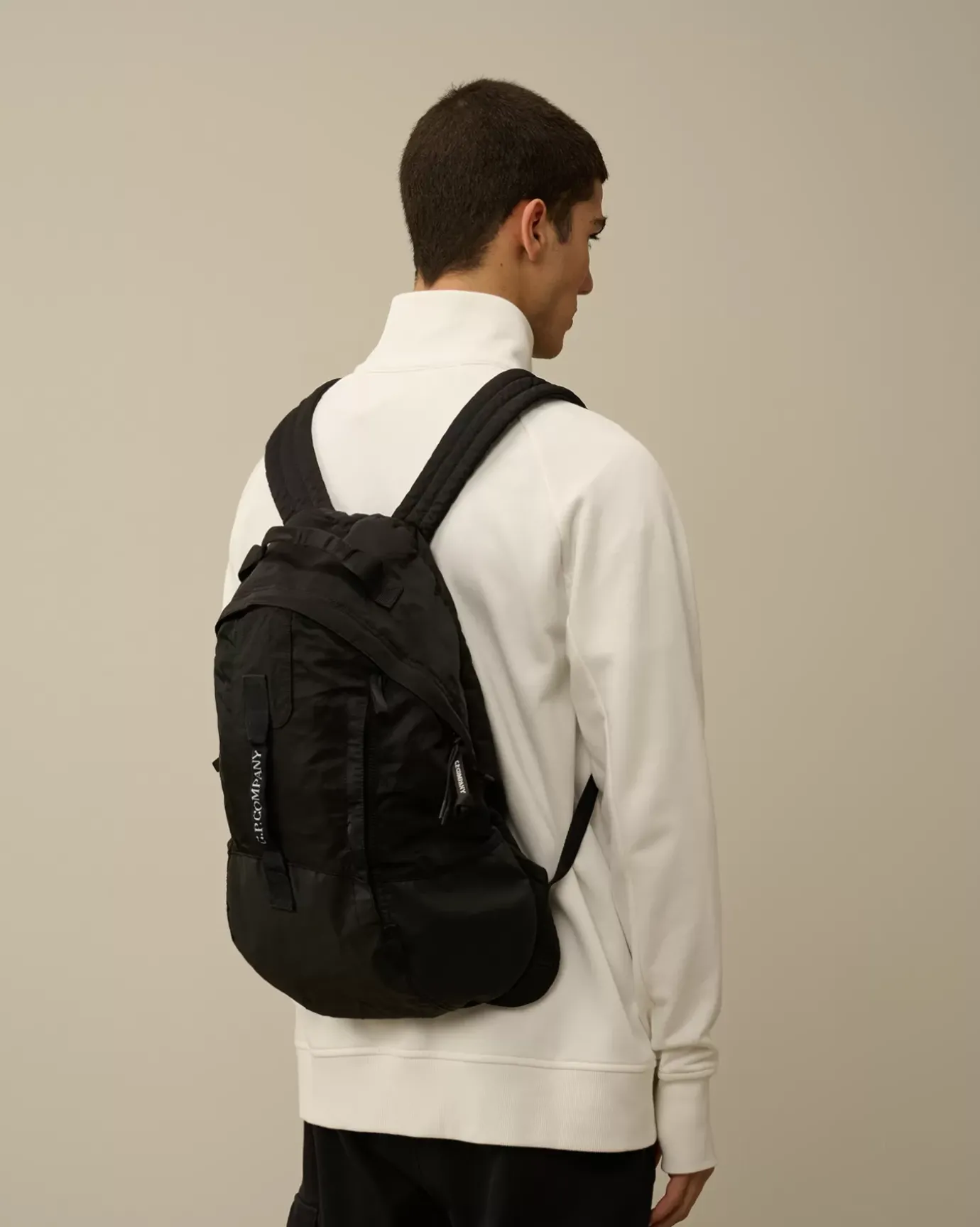 Backpacks & Waistbag<C.P. Company Nylon B Rounded Backpack Black