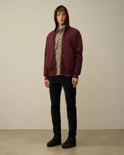 Shirt<C.P. Company Organic Gabardine Buttoned Lens Shirt Walnut – Beige
