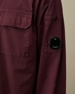 Shirt<C.P. Company Organic Gabardine Buttoned Lens Shirt Potent Purple