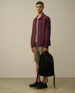 Overshirt<C.P. Company Organic Gabardine Zipped Overshirt Potent Purple