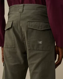 Trousers<C.P. Company Ottoman Stretch Emerized Regular Pants Grape Leaf – Green