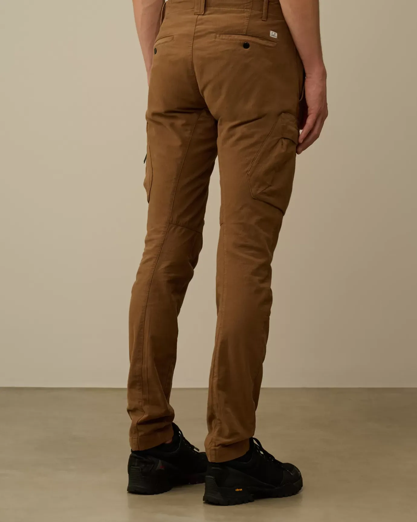 Trousers<C.P. Company Ottoman Stretch Emerized Ergonomic Cargo Pants Toffee – Beige