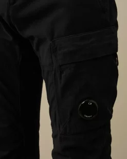 Trousers<C.P. Company Ottoman Stretch Emerized Ergonomic Cargo Pants Total Eclipse – Blue