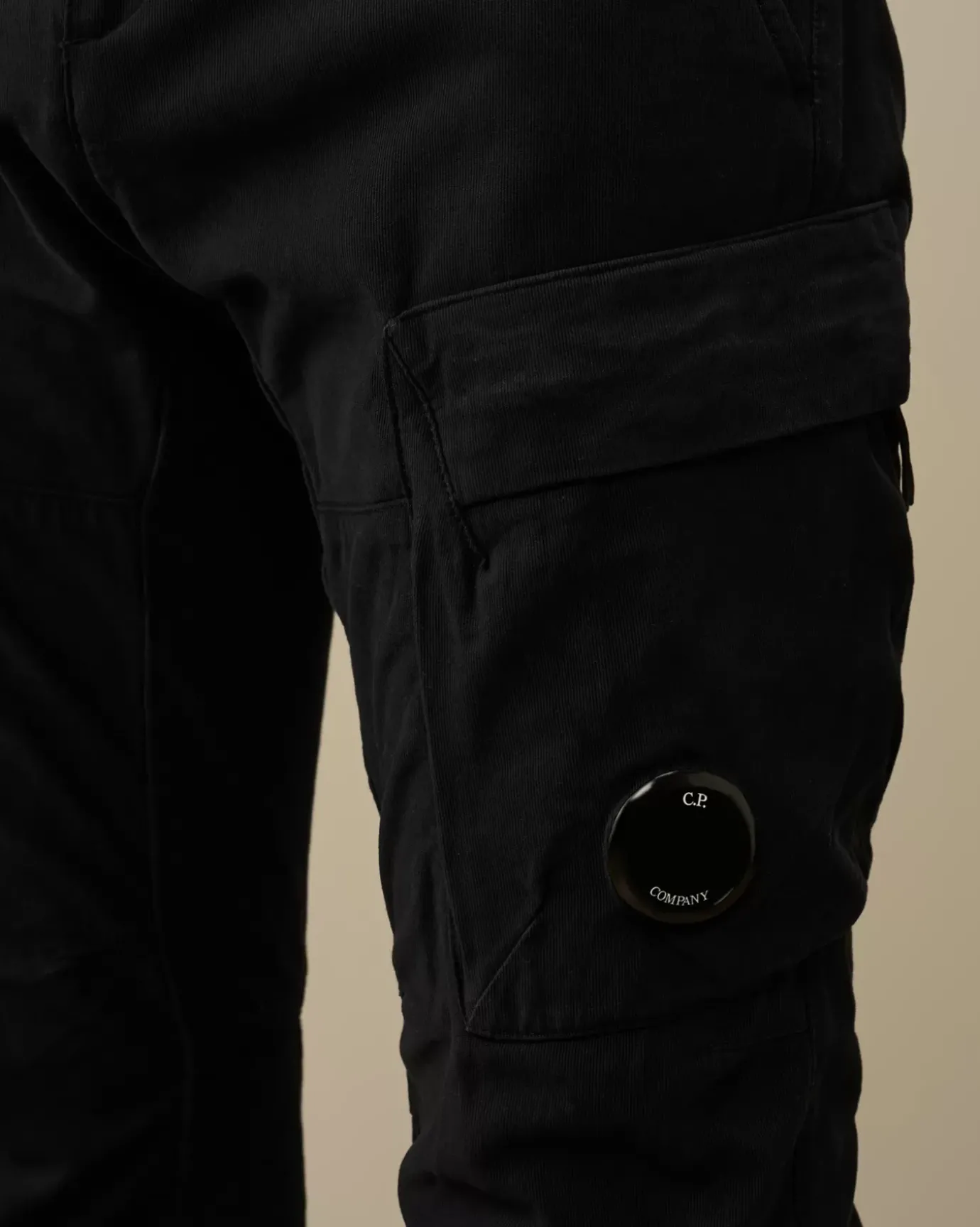 Trousers<C.P. Company Ottoman Stretch Emerized Ergonomic Cargo Pants Total Eclipse – Blue