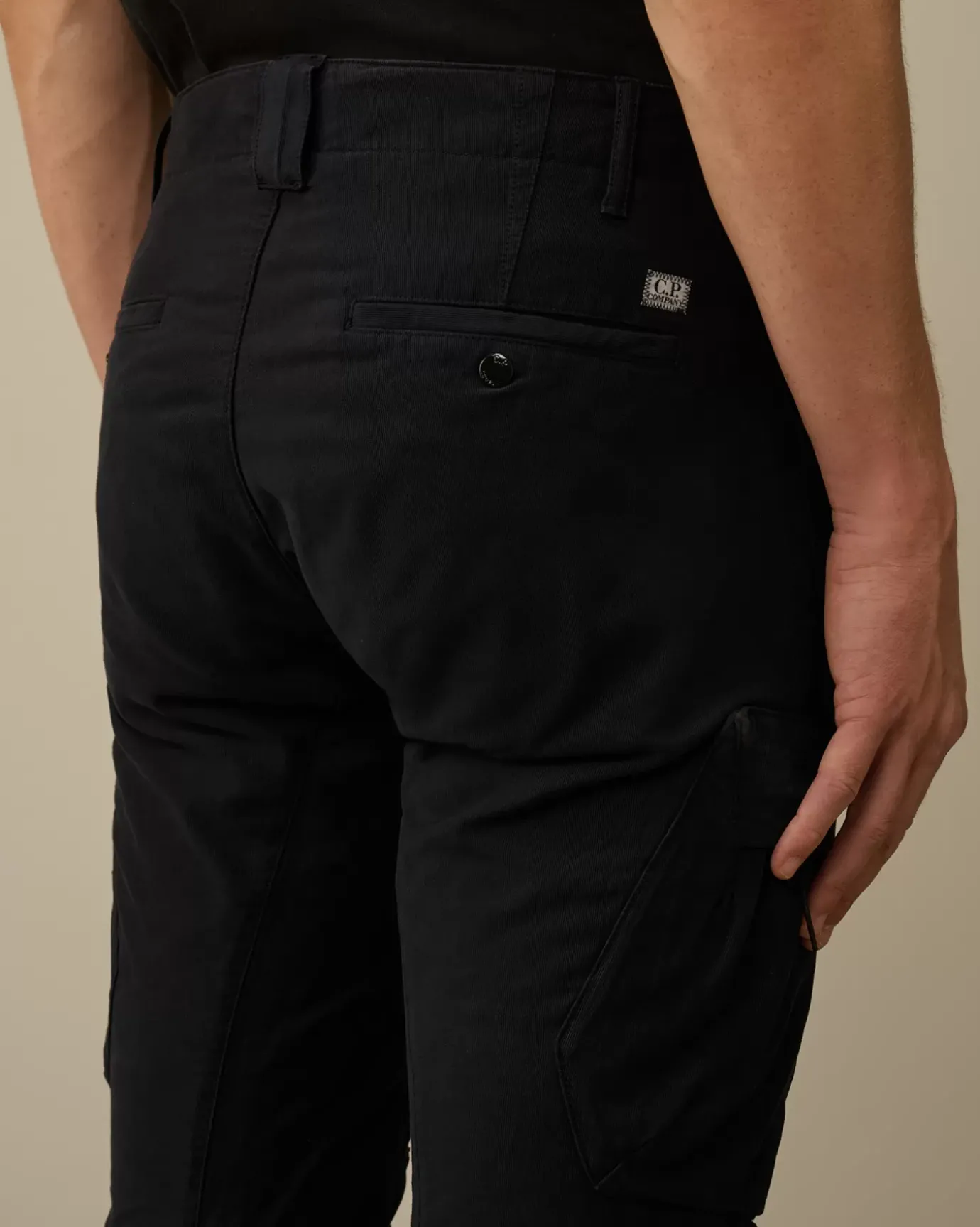 Trousers<C.P. Company Ottoman Stretch Emerized Ergonomic Cargo Pants Total Eclipse – Blue