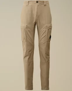 Trousers<C.P. Company Ottoman Stretch Emerized Ergonomic Cargo Pants Vintage Khaki – Beige