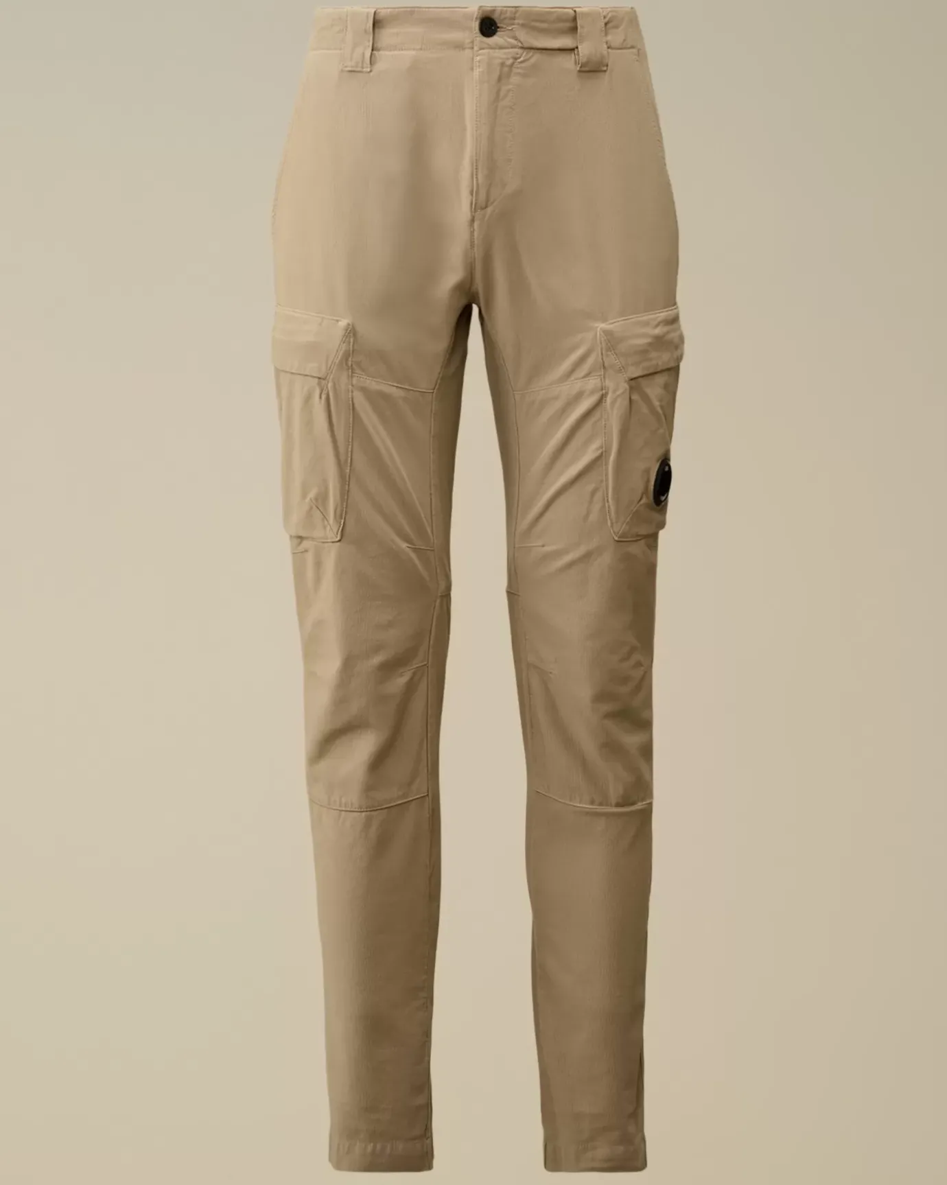 Trousers<C.P. Company Ottoman Stretch Emerized Ergonomic Cargo Pants Vintage Khaki – Beige