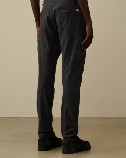 Trousers<C.P. Company Ottoman Stretch Emerized Ergonomic Cargo Pants Black Sand