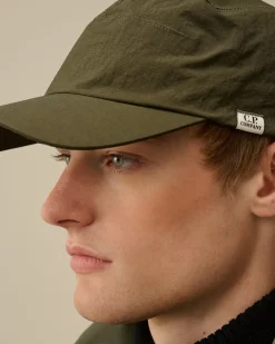 Hats<C.P. Company Plain Paper Touch Cap Ivy Green