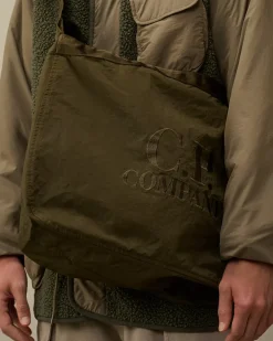 Backpacks & Waistbag<C.P. Company Plain Paper Touch Logo Handbag Ivy Green