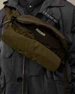 Backpacks & Waistbag<C.P. Company Plain Paper Touch Logo Waistbag Ivy Green