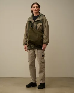 Jacket & Coats<C.P. Company Polar Shell Mixed Hooded Parka Grape Leaf – Green