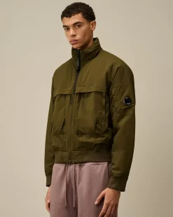 Jacket & Coats<C.P. Company Pro-Tek Bomber Padded Jacket Ivy Green