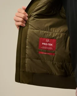 Jacket & Coats<C.P. Company Pro-Tek Bomber Padded Jacket Ivy Green