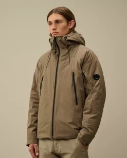 Jacket & Coats<C.P. Company Pro-Tek Hooded Padded Jacket Walnut – Beige