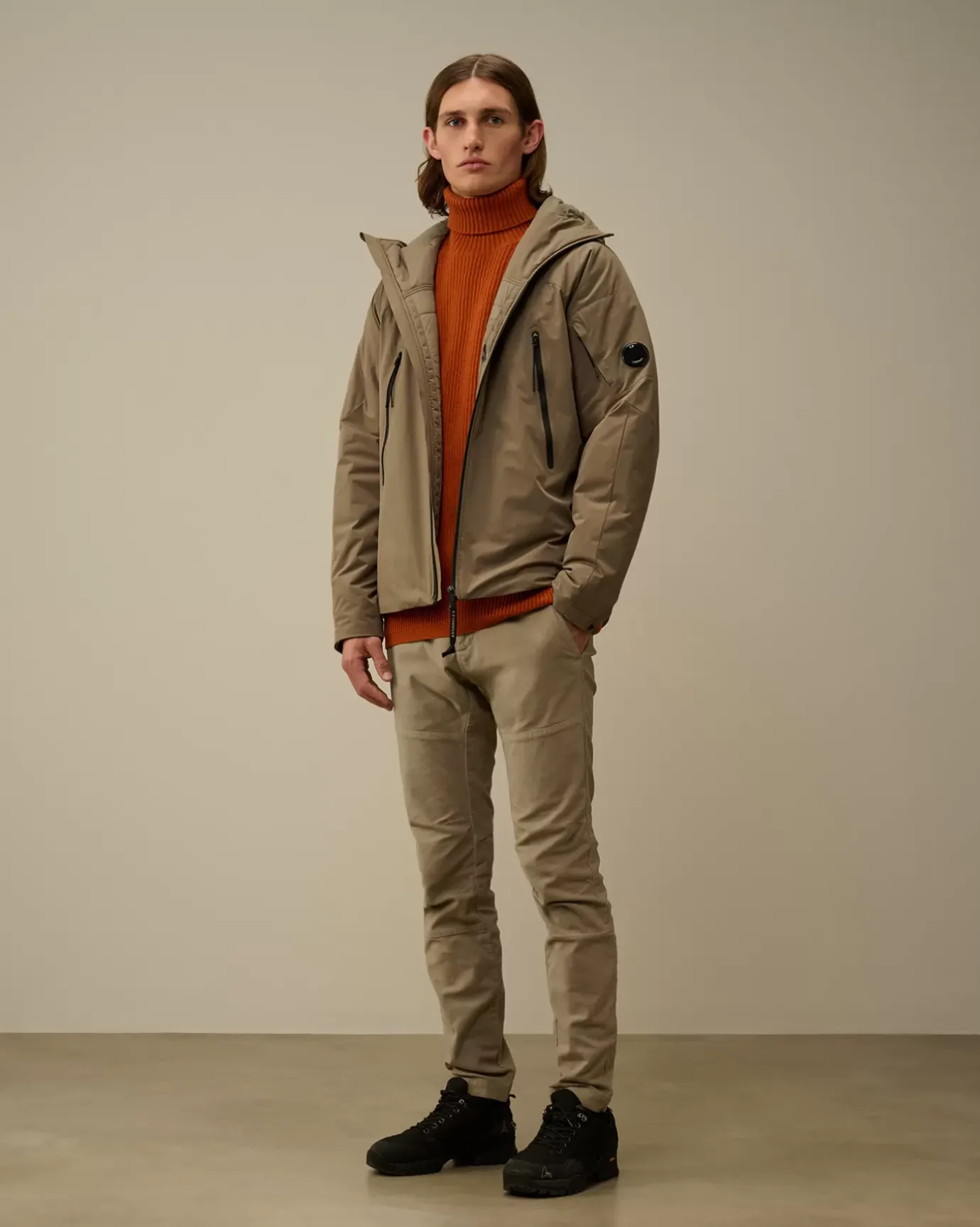 Jacket & Coats<C.P. Company Pro-Tek Hooded Padded Jacket Walnut – Beige