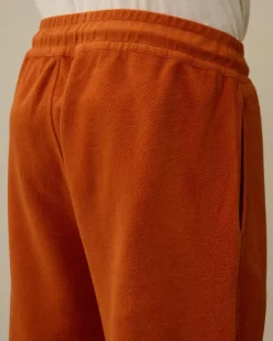 Tracksuits & Shorts<C.P. Company Reverse Brushed & Emerized Diagonal Fleece Sweatpants Bombay Brown