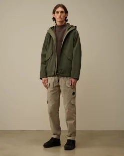 Sweatshirts<C.P. Company Reverse Brushed & Emerized Diagonal Fleece Funnel Neck Sweatshirt Boulevard – Violet
