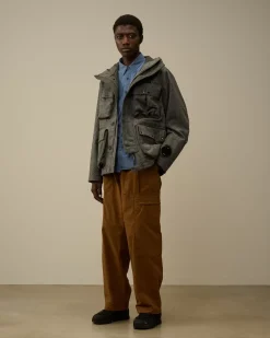 Jacket & Coats<C.P. Company Shetland Twill Mille Jacket Anthracite Melange – Grey