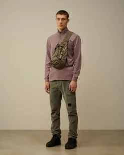 T-shirts & Polo<C.P. Company Stretch Piquet Longsleeve Zipped Polo Purple Dove