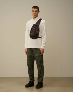 T-shirts & Polo<C.P. Company Stretch Piquet Longsleeve Zipped Polo Gauze White