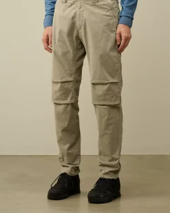 Trousers<C.P. Company Stretch Sateen Ergonomic Pants Vintage Khaki – Beige