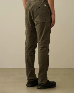 Trousers<C.P. Company Stretch Sateen Ergonomic Lens Single Cargo Pants Grape Leaf – Green