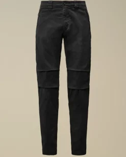 Trousers<C.P. Company Stretch Sateen Ergonomic Pants Total Eclipse – Blue
